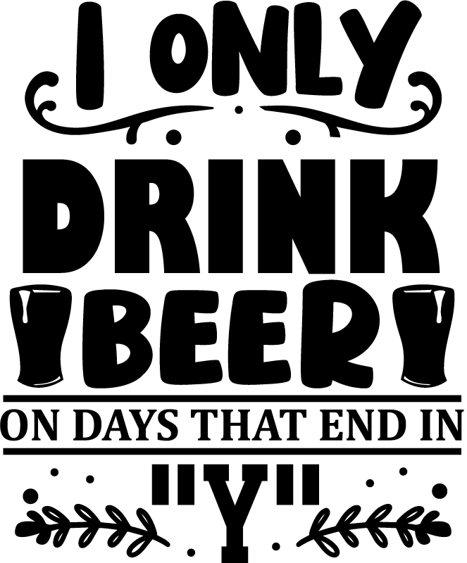 Beer Days custom t-shirt print - TenStickers