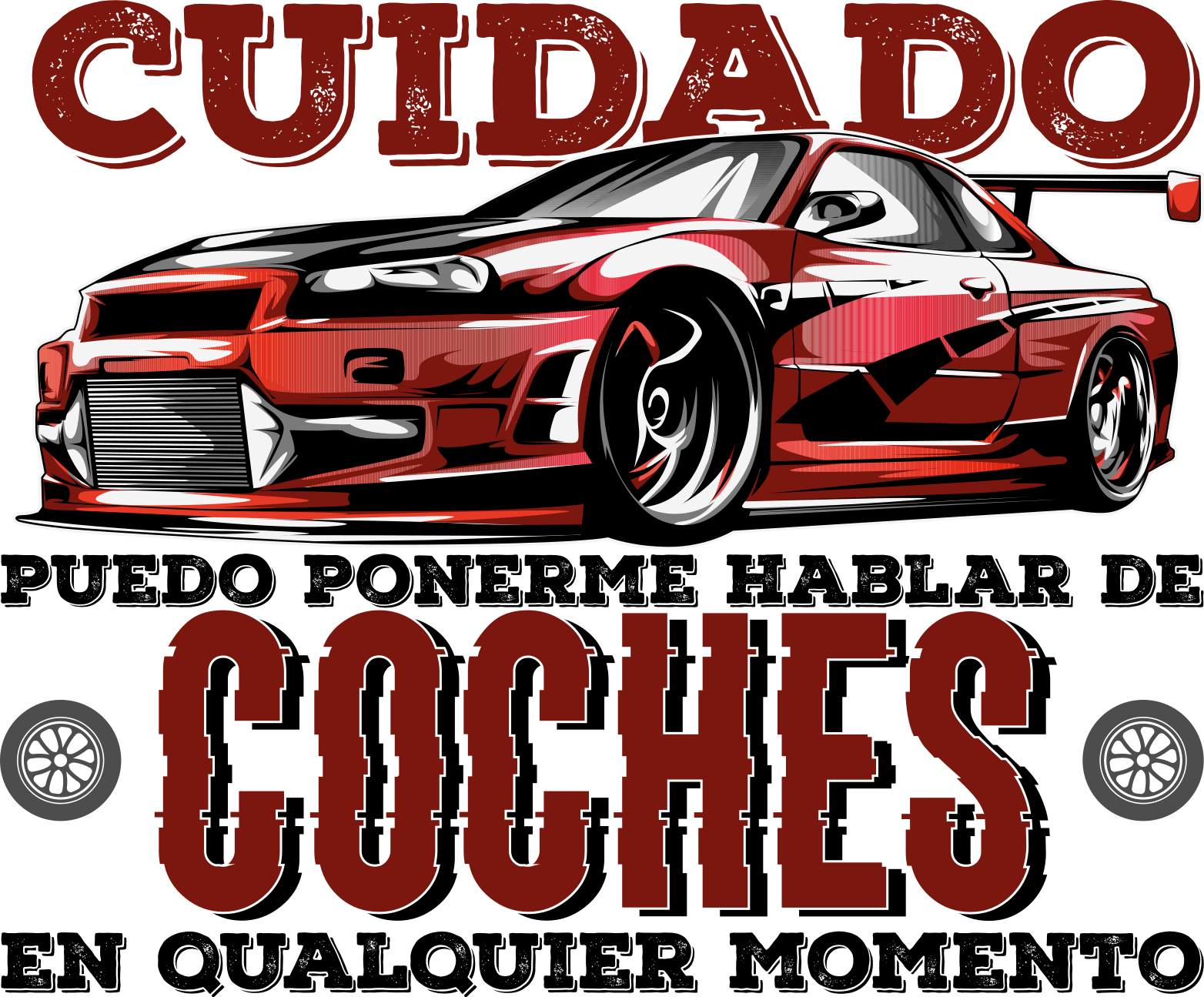 Camiseta hablar de coches - TenVinilo