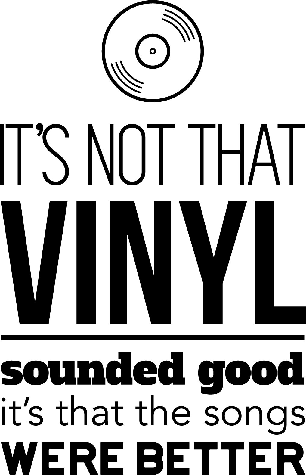 Camiseta música play better songs - TenVinilo