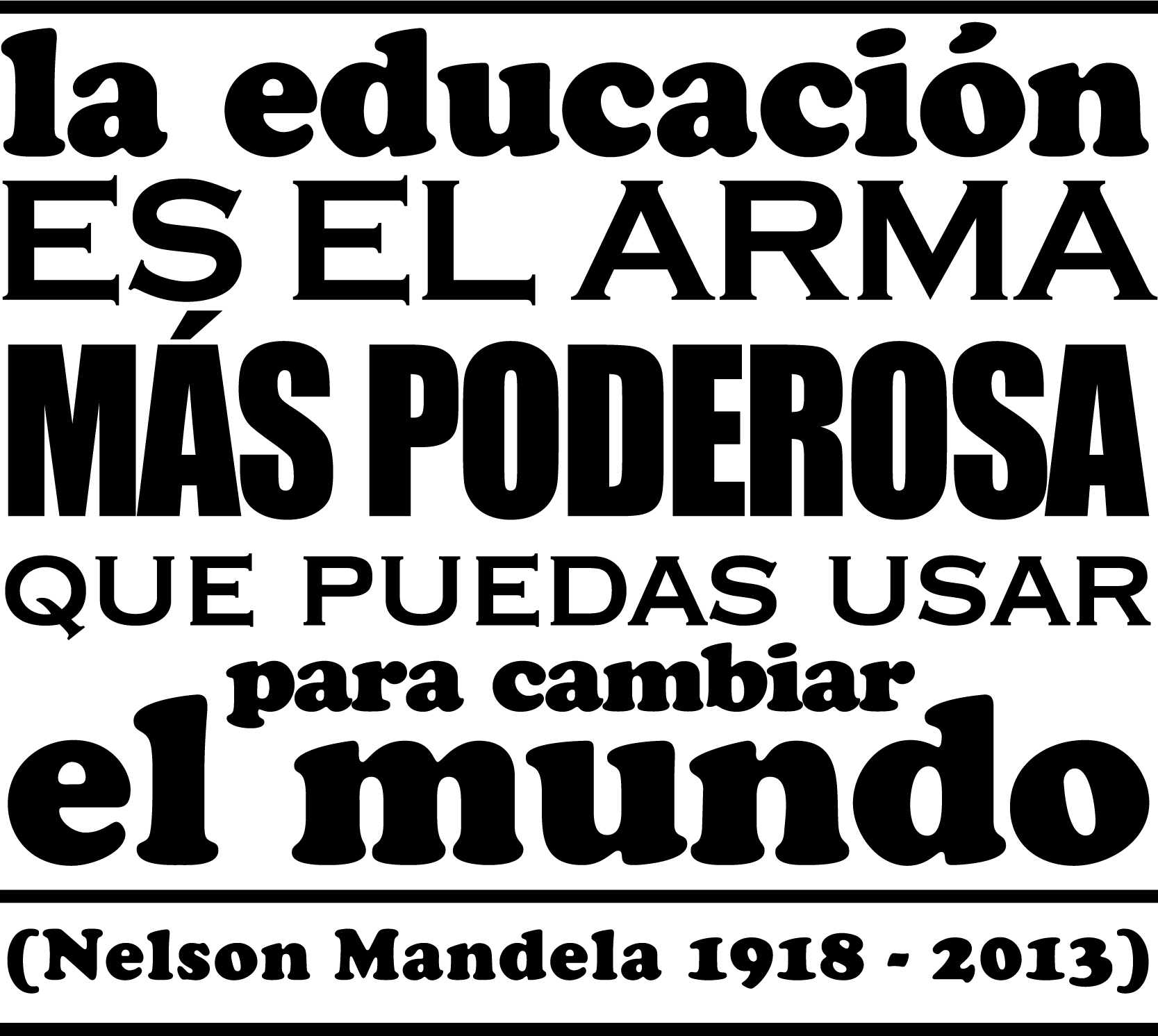 Camiseta mensaje Nelson Mandela - TenVinilo