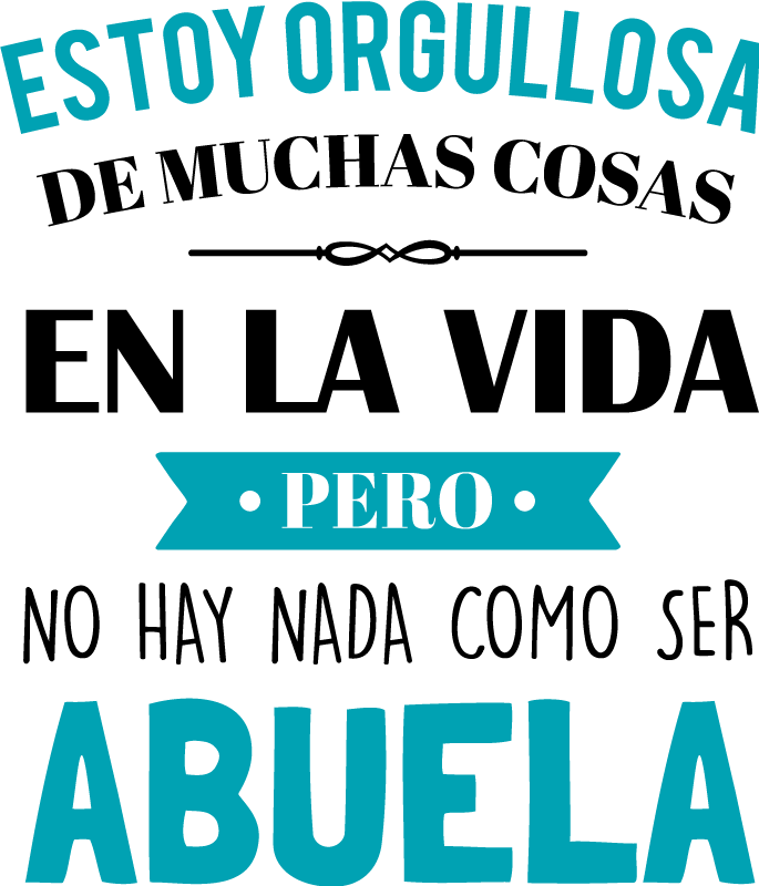 Camiseta divertida Abuela orgullosa - TenVinilo