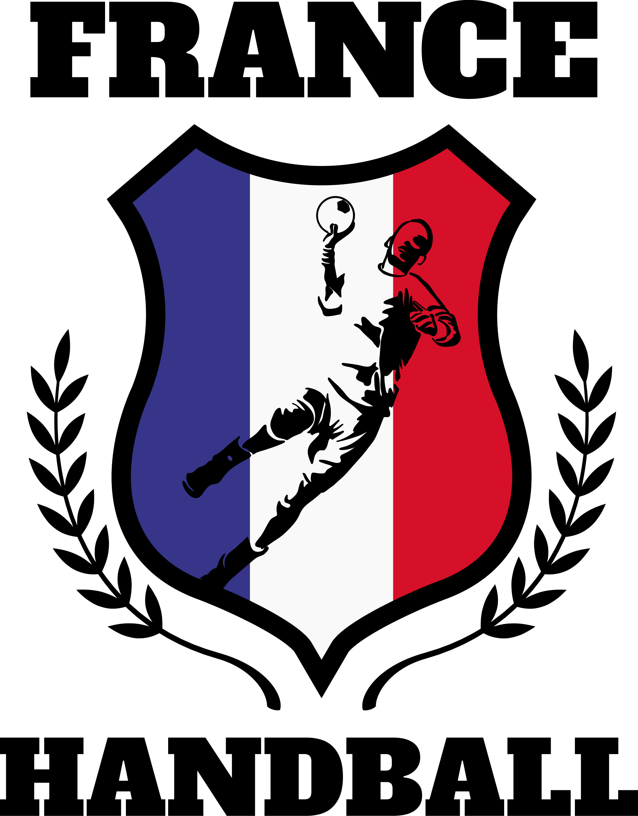 T-shirt sur le thème du handball français - TenStickers
