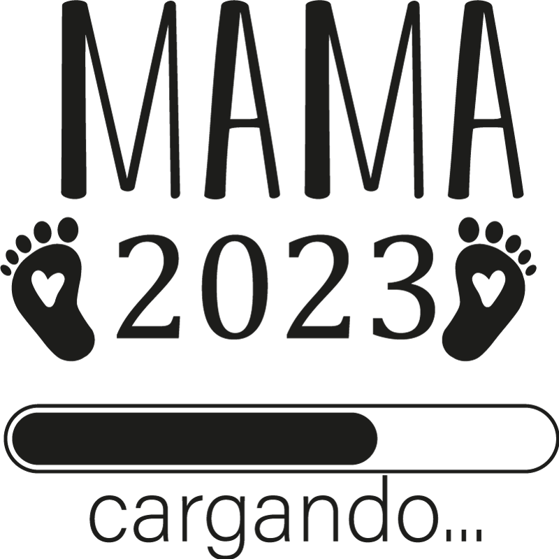 Camisetas parejas Mama & Papa cargando - TenVinilo