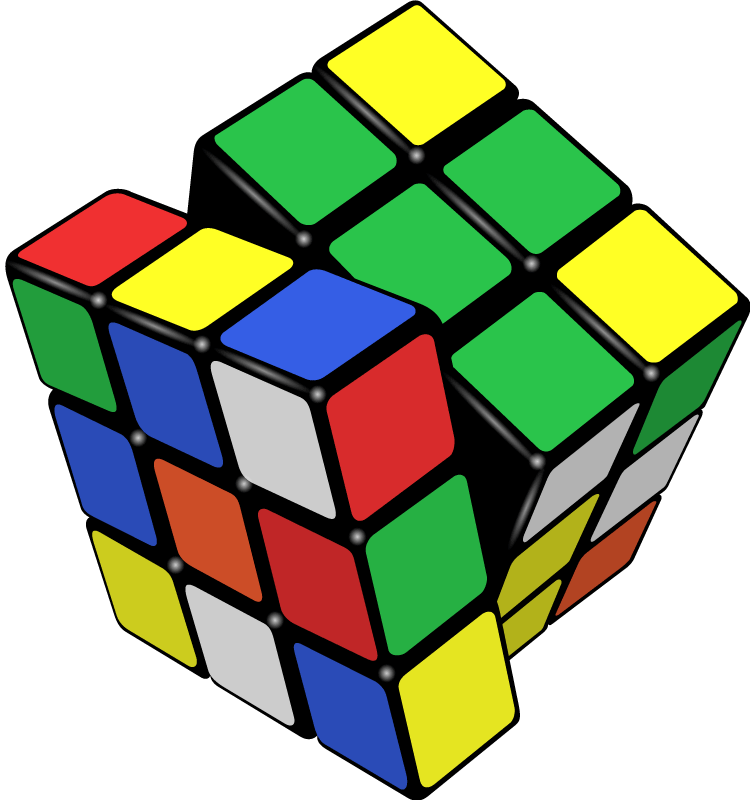 T-shirt met een rubiks cube - TenStickers