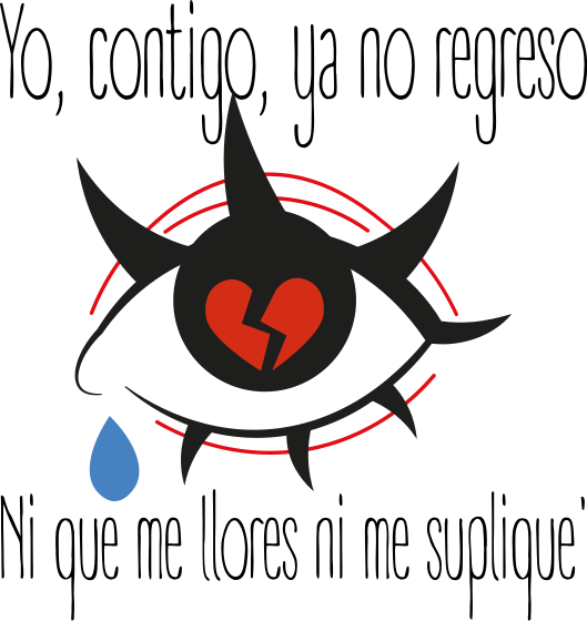 camiseta para mujer contigo no regreso - TenVinilo