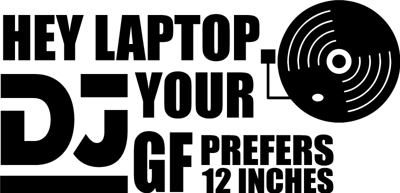 Laptop DJ custom t-shirt print - TenStickers