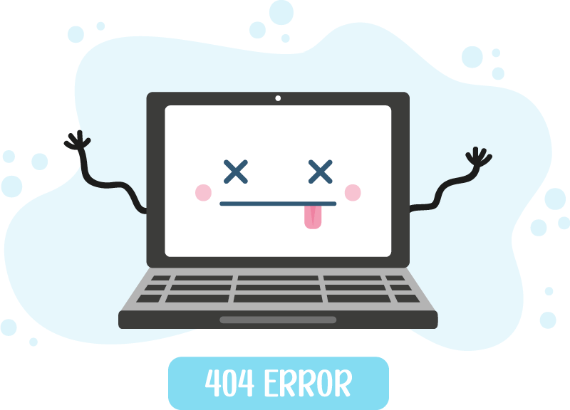 404 error computer t-shirt print - TenStickers