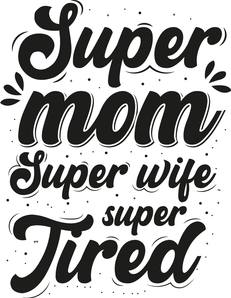 Super Mum Mothers day t-shirt - TenStickers