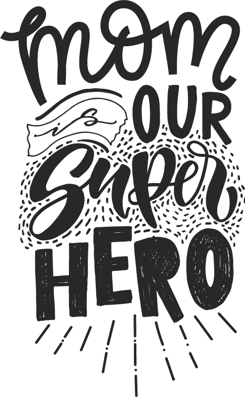 Super Mum Hero Mothers day t-shirt - TenStickers