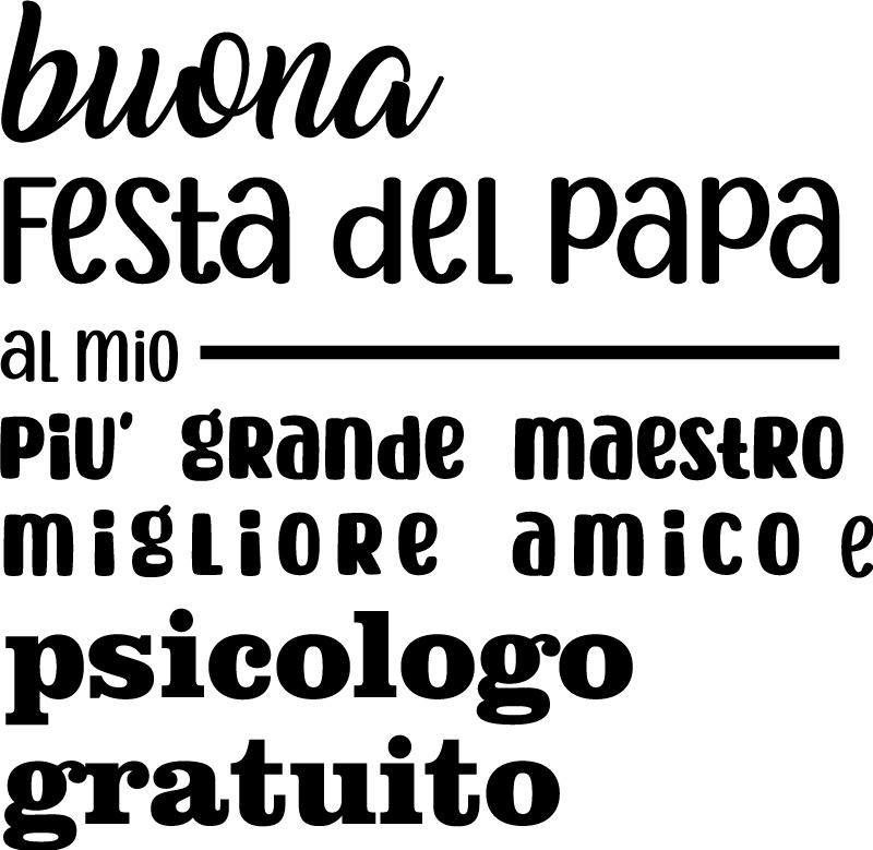 T-shirt per festa del papà con scritta amico - TenStickers