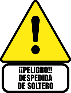 Camiseta fiesta de soltero peligrosa - TenVinilo