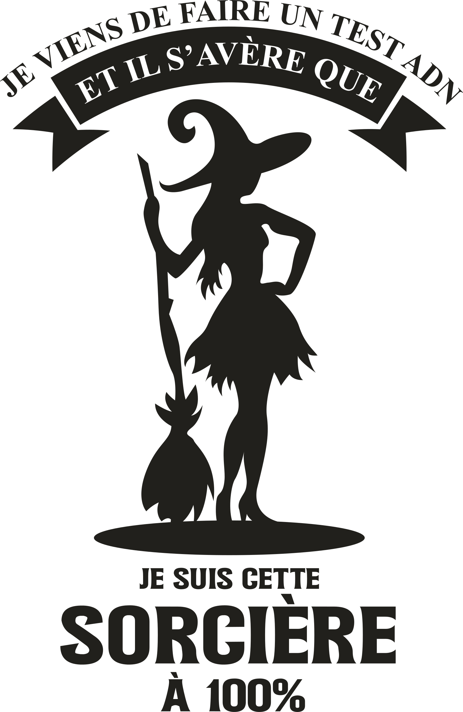 T-shirts je suis cette sorcière - TenStickers