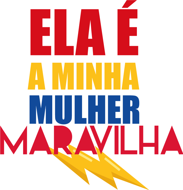 T-shirt namorados super homem mulher maravilha - TenStickers