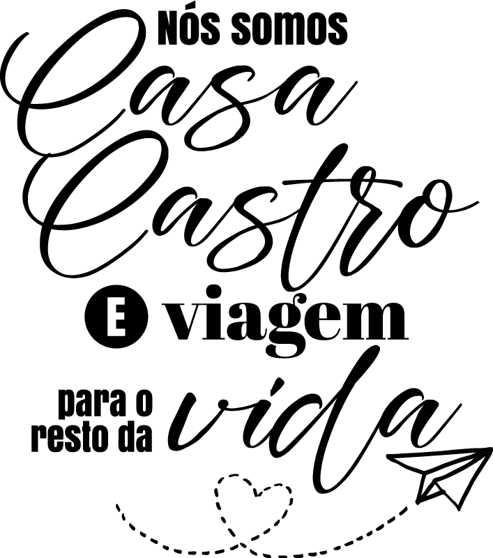 T-shirt de casais viagem para o resto da vida - TenStickers