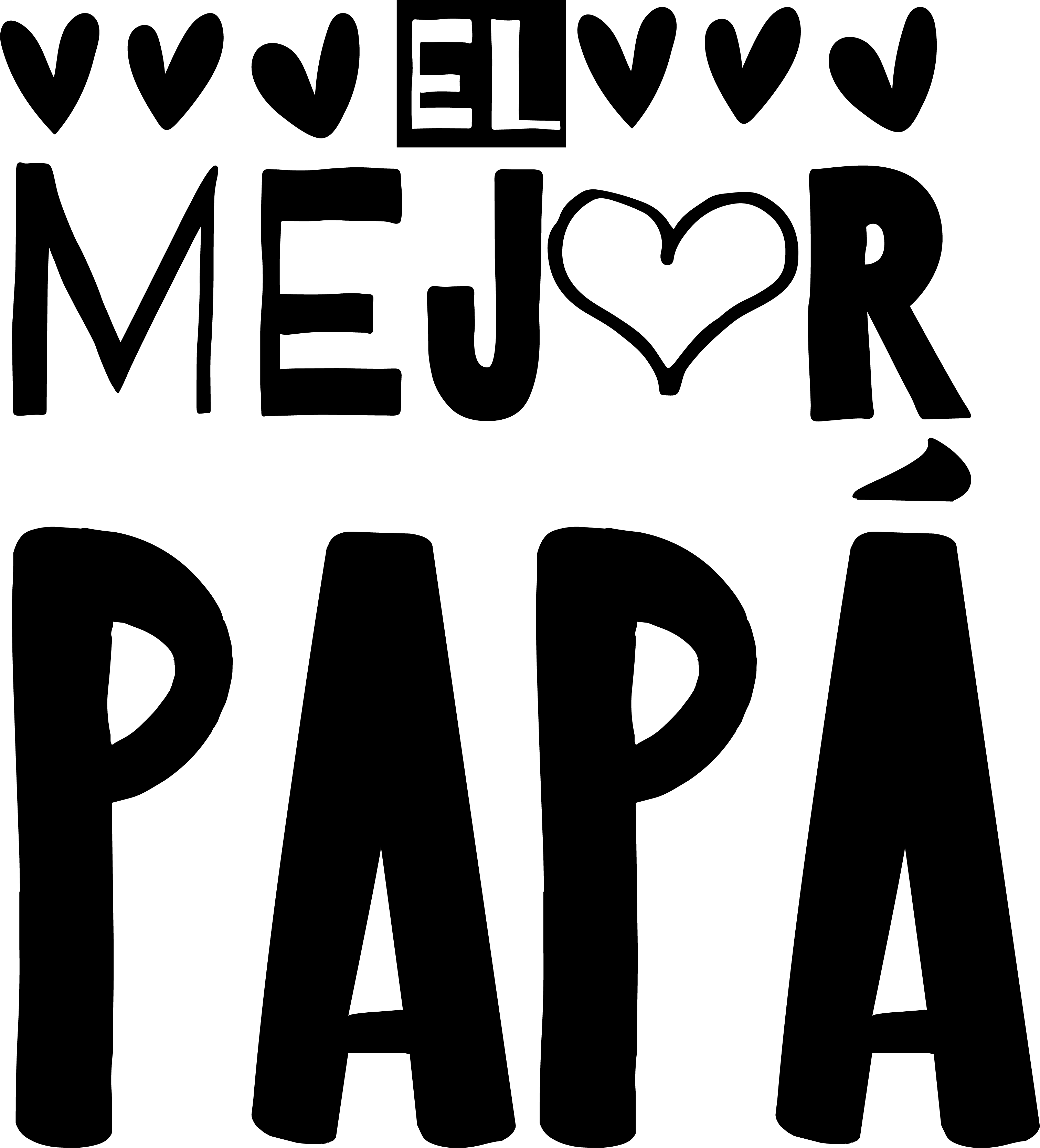 Sudadera texto el mejor padre - TenVinilo