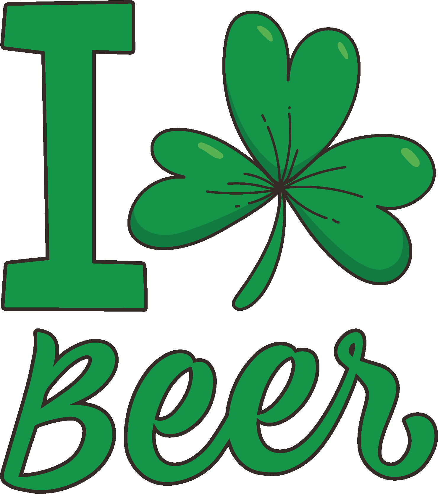 Irish Beer Lover St Patrick's Theme T-Shirt - TenStickers