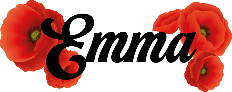 poppy flowers T-shirts with name - TenStickers