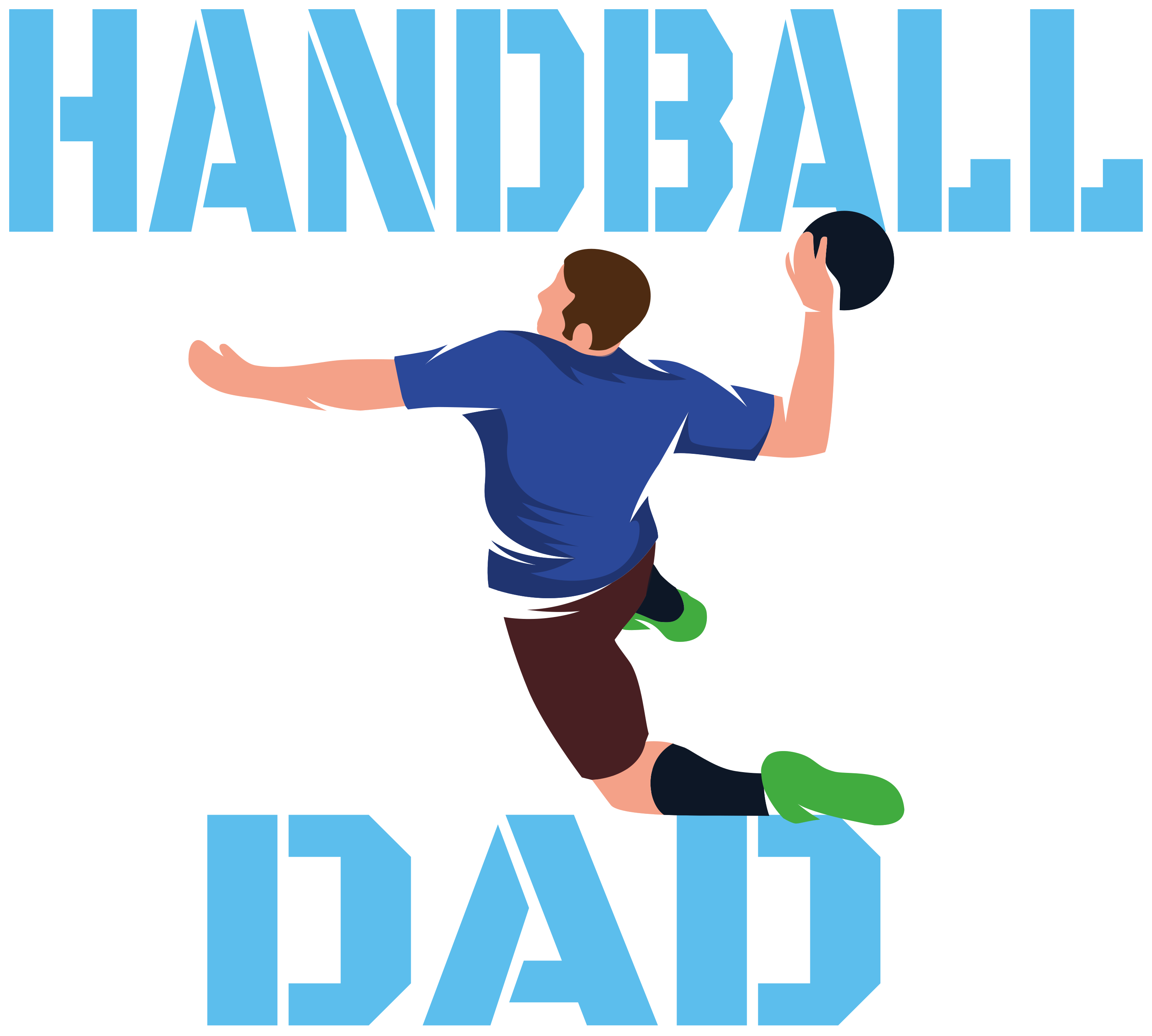 handball dad custom t-shirt - TenStickers