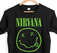Aktiv det er smukt mammal Nirvana logo t-shirt - TenStickers