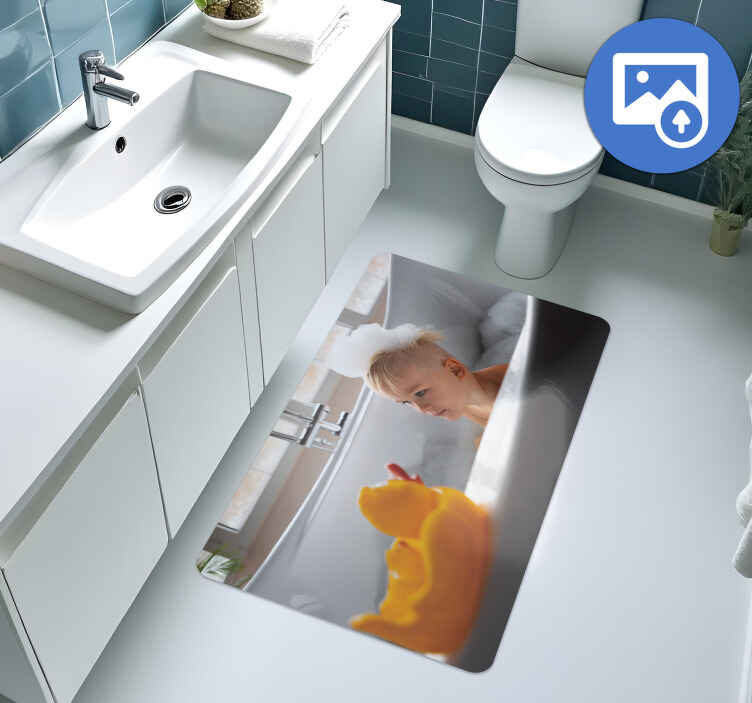 Personalised image custom floor mat - TenStickers