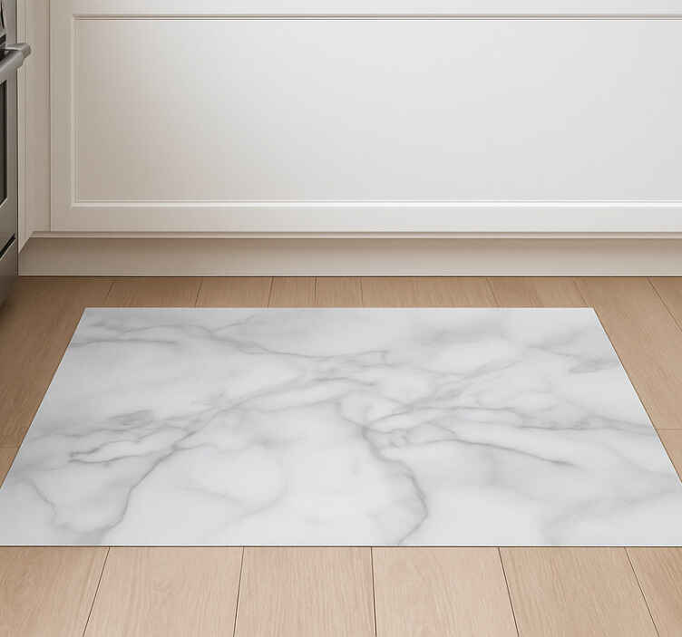 Tapis vinyle marbre effet tourbillon neutre - TenStickers