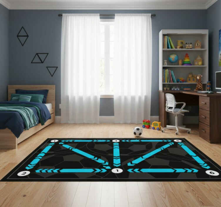 Tappeto vinile giochi allenamento calcio - TenStickers