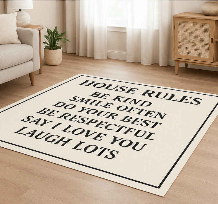 Custom rug house guidelines - TenStickers