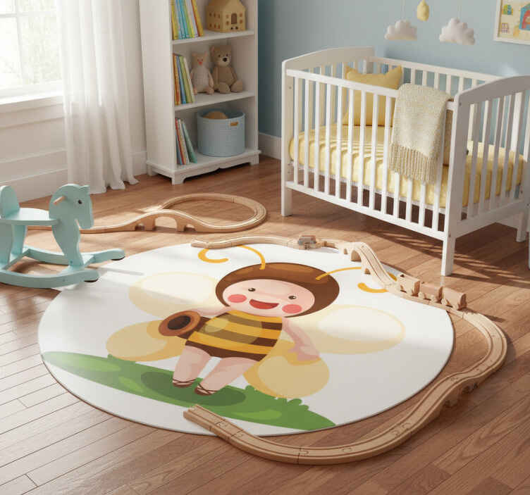 Tappeto vinile animali ape personalizzato - TenStickers
