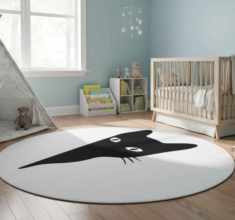Tappeto vinile animali gatto che osserva - TenStickers