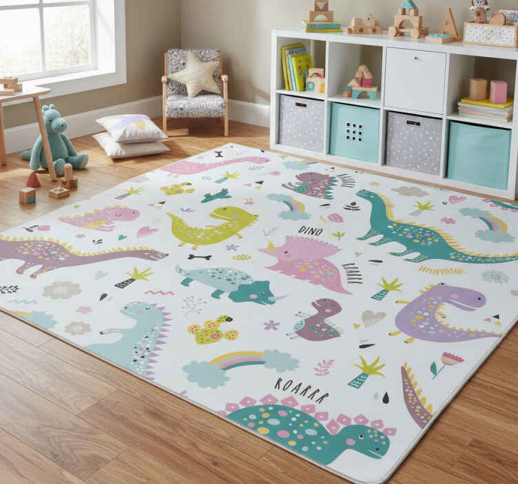 Tappeto vinile animali dinosauri kallax - TenStickers