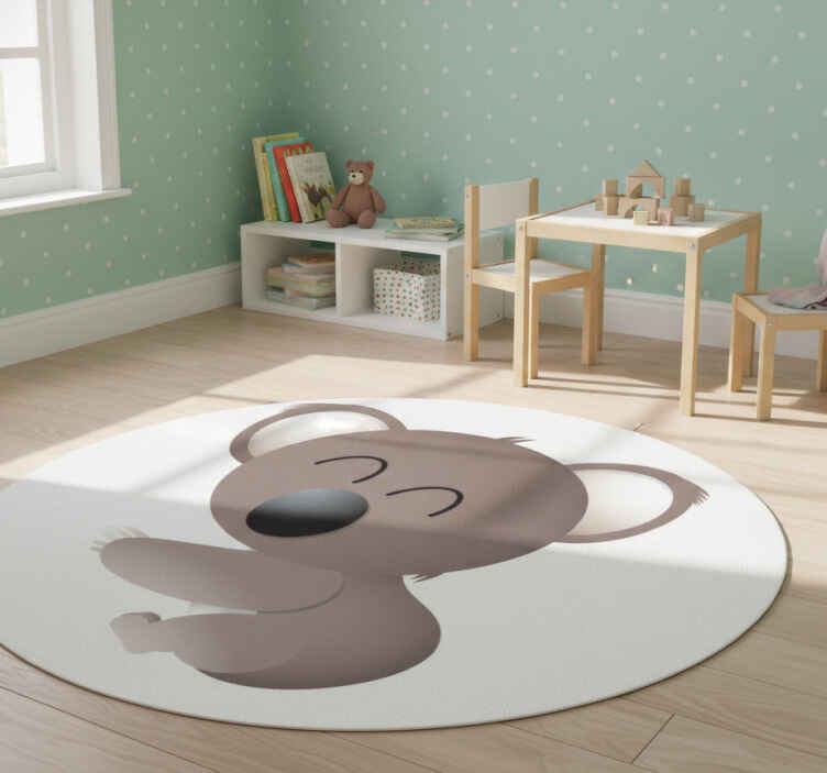 Dieren vinyl tapijt happy koala - TenStickers
