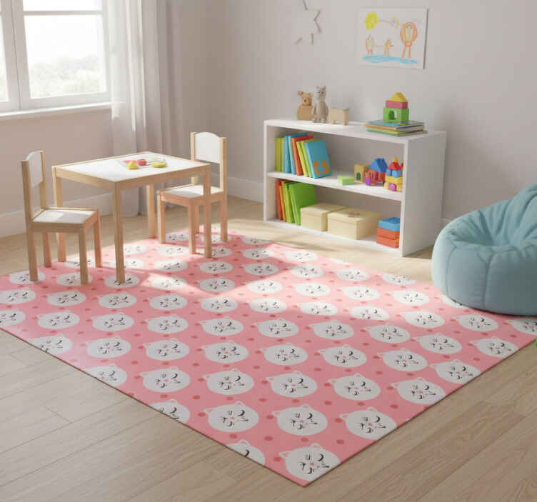 Tappeto vinile animali gattini divertenti - TenStickers