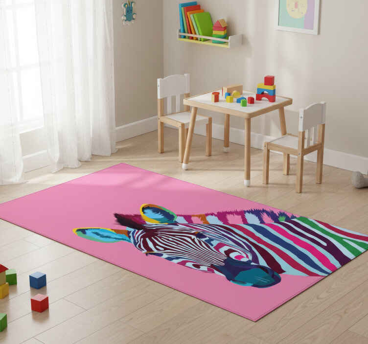 Tappeto vinile animali zebra pop art iphone - TenStickers