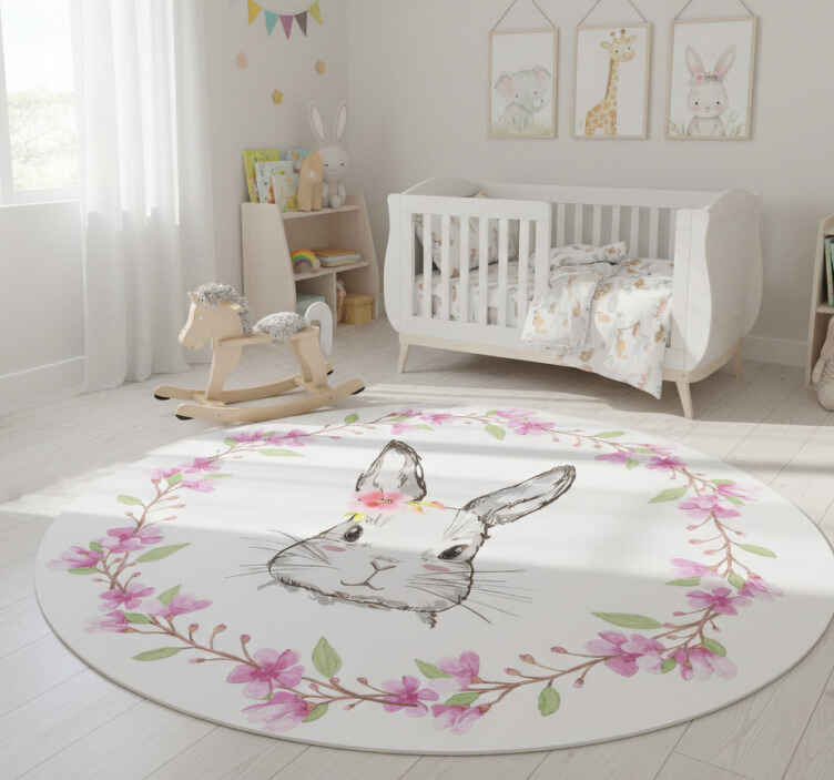 Tappeto vinile animali africa selvaggia per bambine - TenStickers