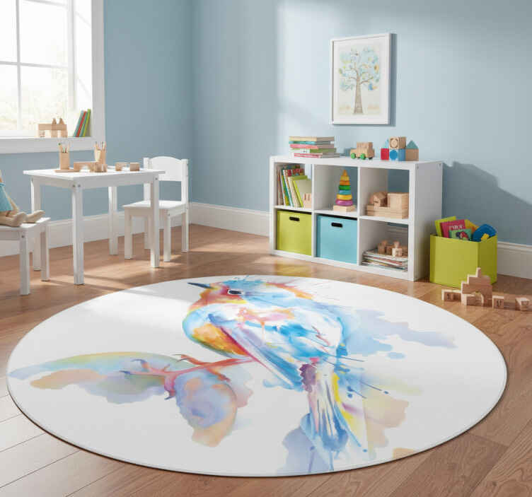 Tappeto vinile animali schizzi di uccelli - TenStickers