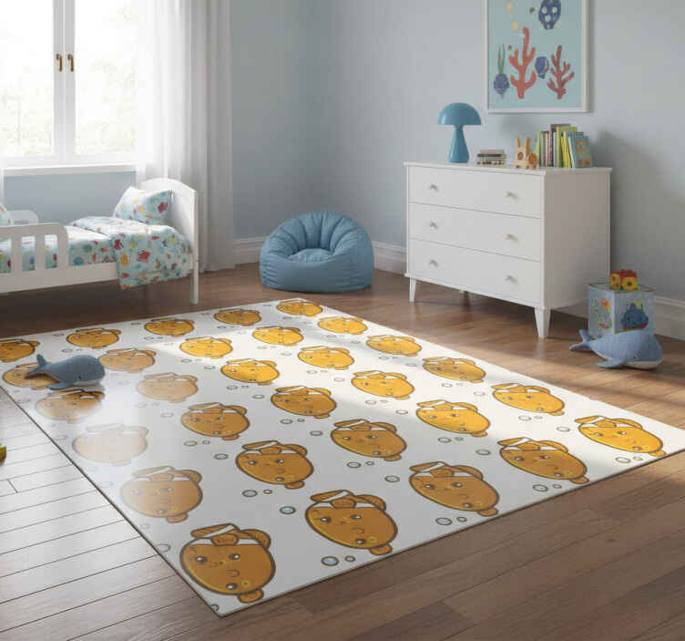 Tappeto vinile animali motivo pesci pagliaccio - TenStickers