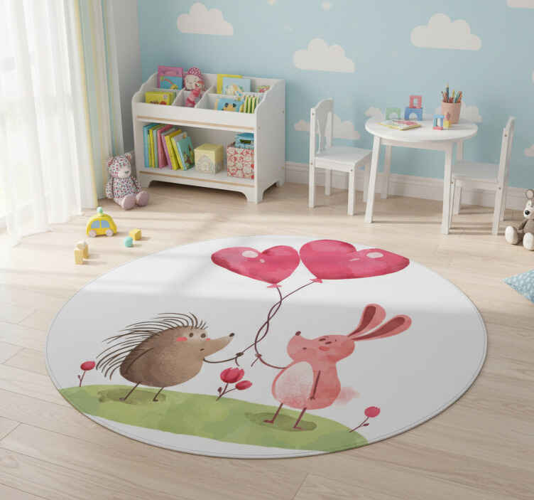 Tappeto vinile animali compagni animali adorabili - TenStickers