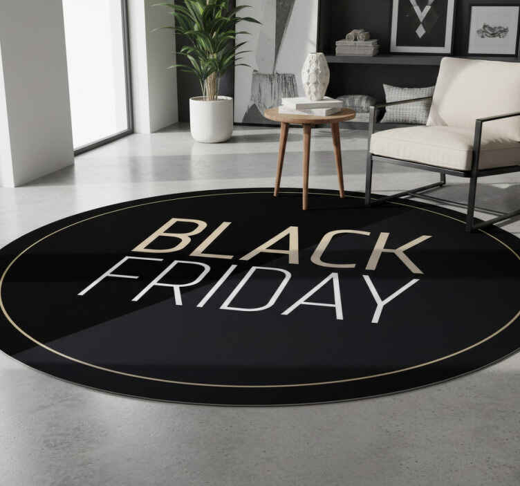 Tapis vinyle black friday autocollant élégant promo - TenStickers
