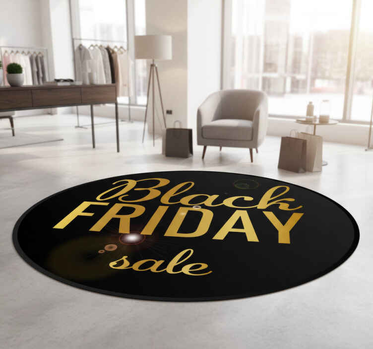 Alfombra vinílica black friday venta elegante - TenVinilo
