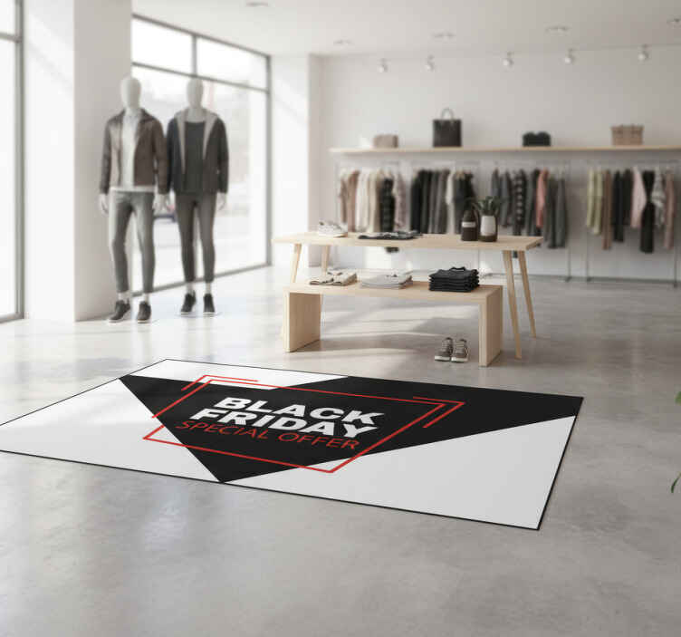 Tapis vinyle black friday panneau promotionnel - TenStickers