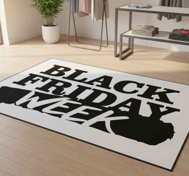 Tapis vinyle black friday semaine de promotions - TenStickers