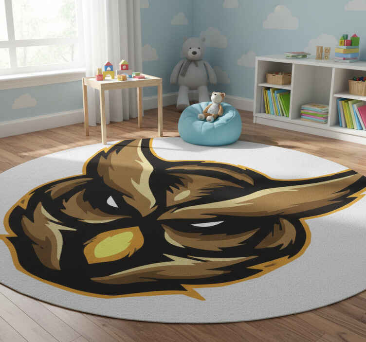 Zvířecí vinylový koberec s emblémem dravé sovy - TenStickers
