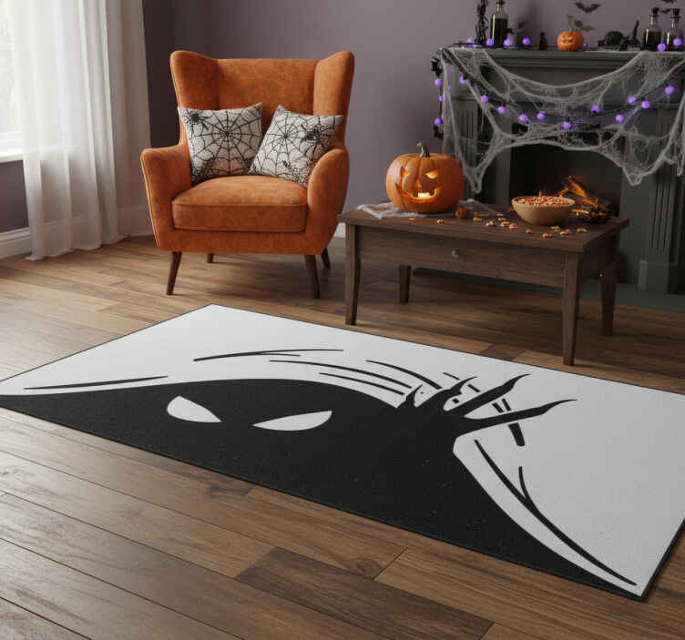 Alfombra vinílica halloween monstruo asomando - TenVinilo