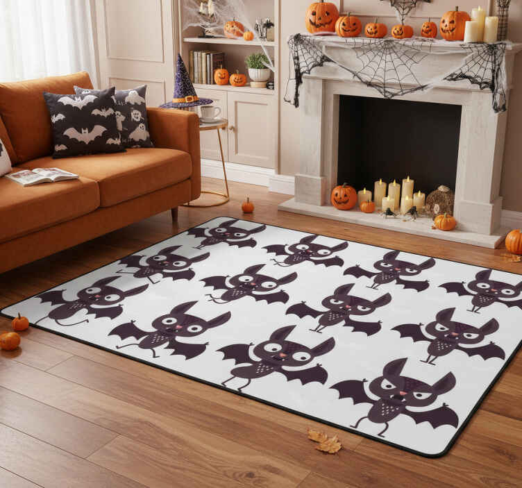 Tapis vinyle halloween pack de chauves-souris joyeuses - TenStickers