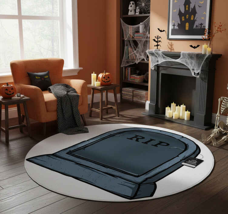 Tapis vinyle halloween très étrange et inhabituel - TenStickers