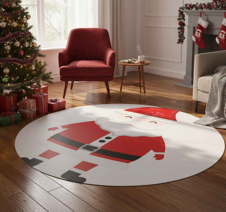 クリスマスの壁画子供のためのサンタクロース - TENSTICKERS