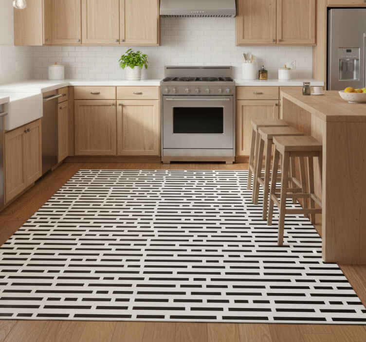 Kitchen vinyl carpet nordic style rectangles - TenStickers