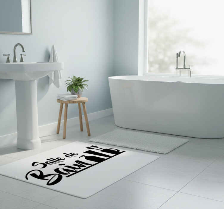 Tapis vinyle salle de bain design moderne et élégant - TenStickers