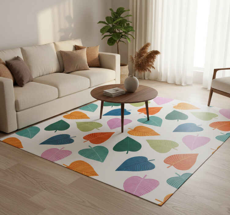 Vinil podovi cvijeće i biljke s vibrantnim motivima lišća - TenStickers
