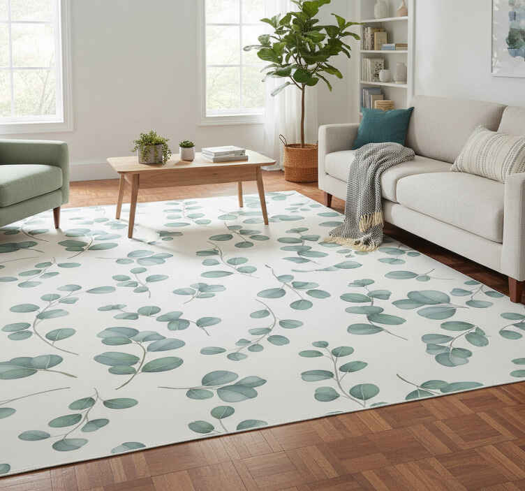 Vinil podovi cvijeće i biljke eukaliptus zeleni dizajn - TenStickers